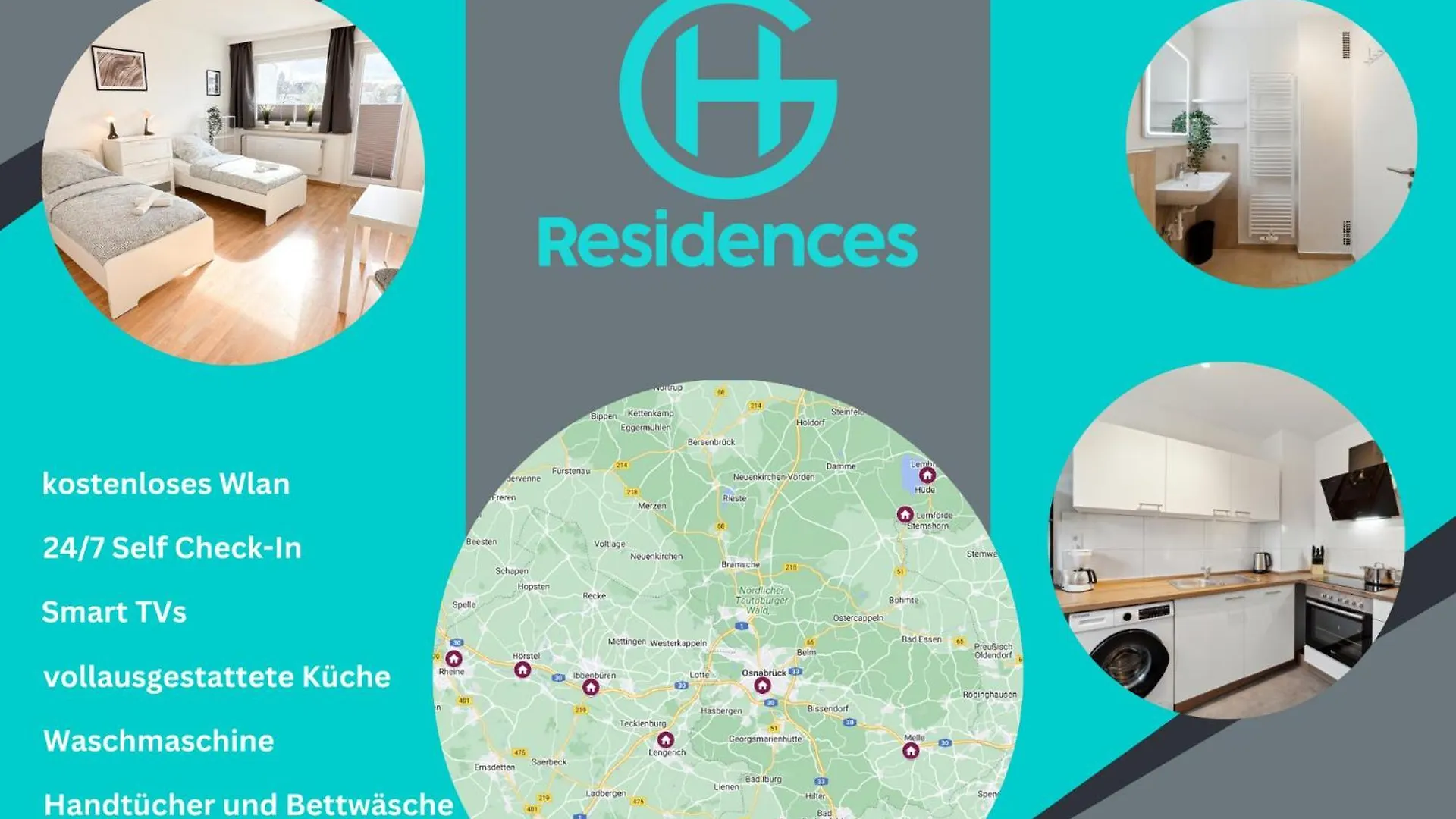 Business & Handwerker Unterkunft - Zentral & Praktisch Greven Apartment